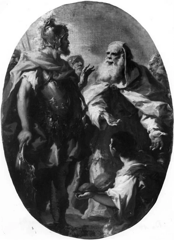 David riceve dal sacerdote Achimelek i pani sacri - Chiesa di sant'Agata, Brescia